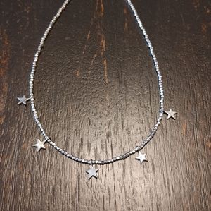 star necklace - choker style necklace